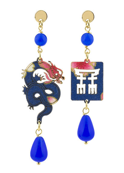 orecchini-drago-ottone-mini-blu